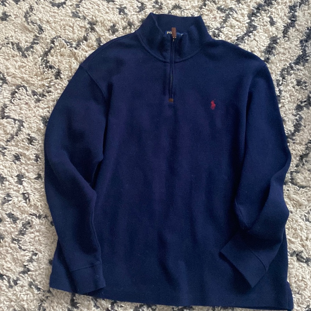 Men’s XXL Ralph Lauren 3/4 Zip Navy
